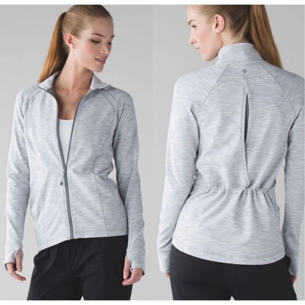 Lululemon Sunshine Salutation Jacket 6 Heather Grey